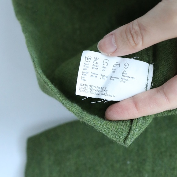 Esprit women sweater wool blend warm green autumn winter fall S cozy small - Picture 6 of 7